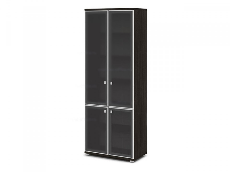 Мебель для офиса VASANTA Шкаф со стеклом в алюминиевом профиле V-612