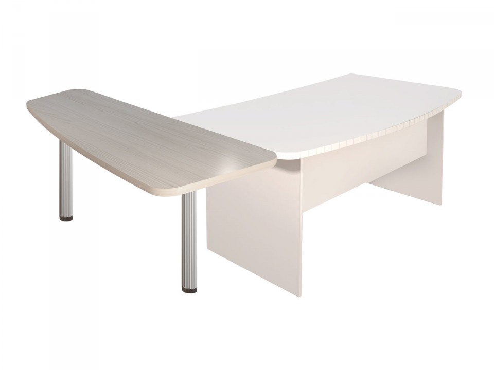 Кабинет для руководителя Эталон КЭ44 Приставка Л/П опора рифленая овальная форма